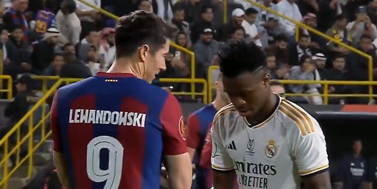 Lewandowski, con Vinicius.