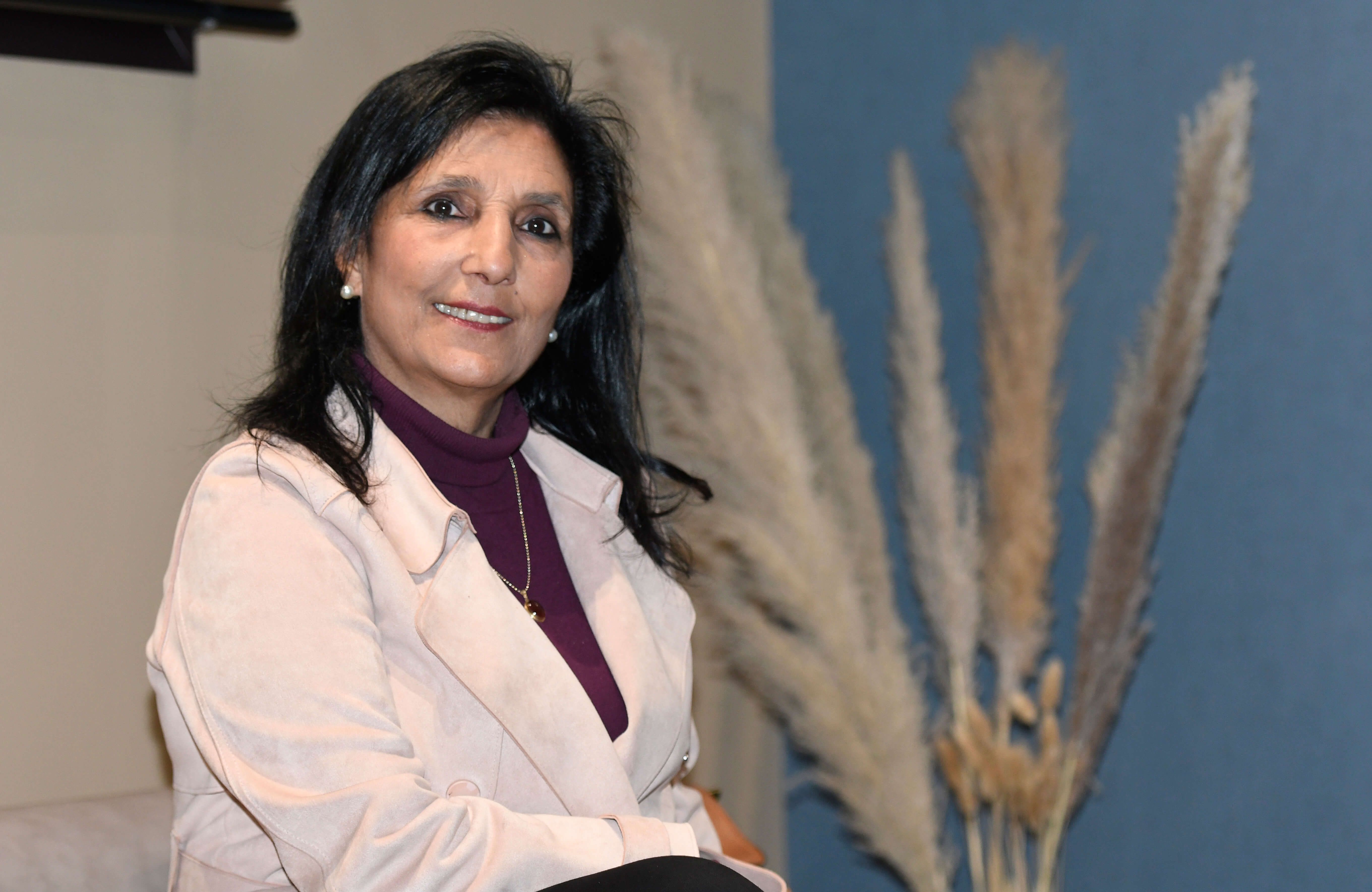  Pilar Vargas durante la entrevista (foto: Kiko Hurtado).