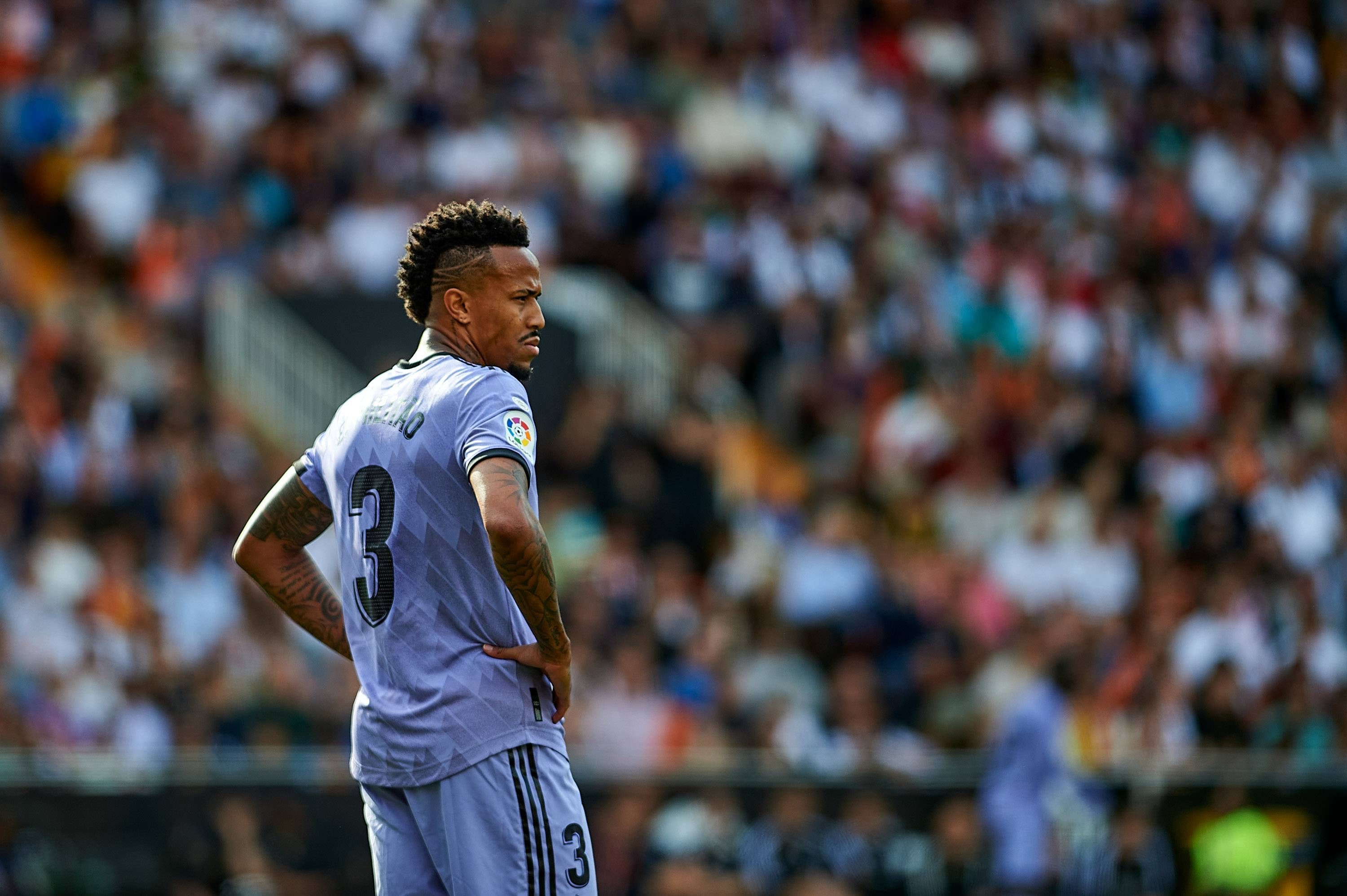  Eder Militao, en el Valencia-Real Madrid de la temporada pasada.