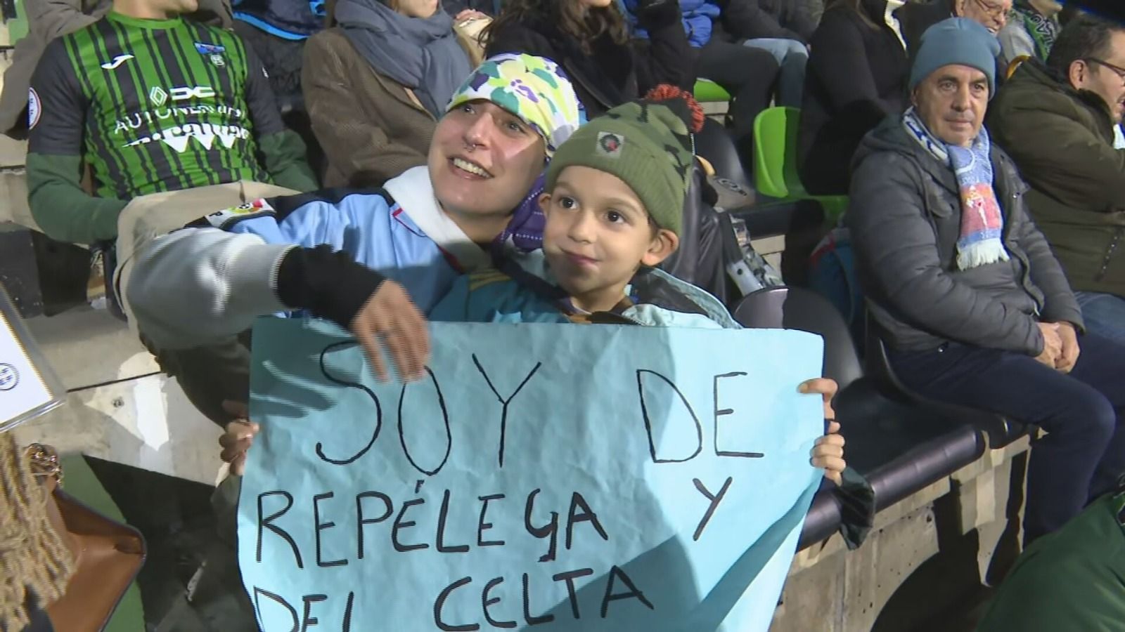 El aficionado más especial del Celta en la Copa: "Desde que estaba en la barriga"