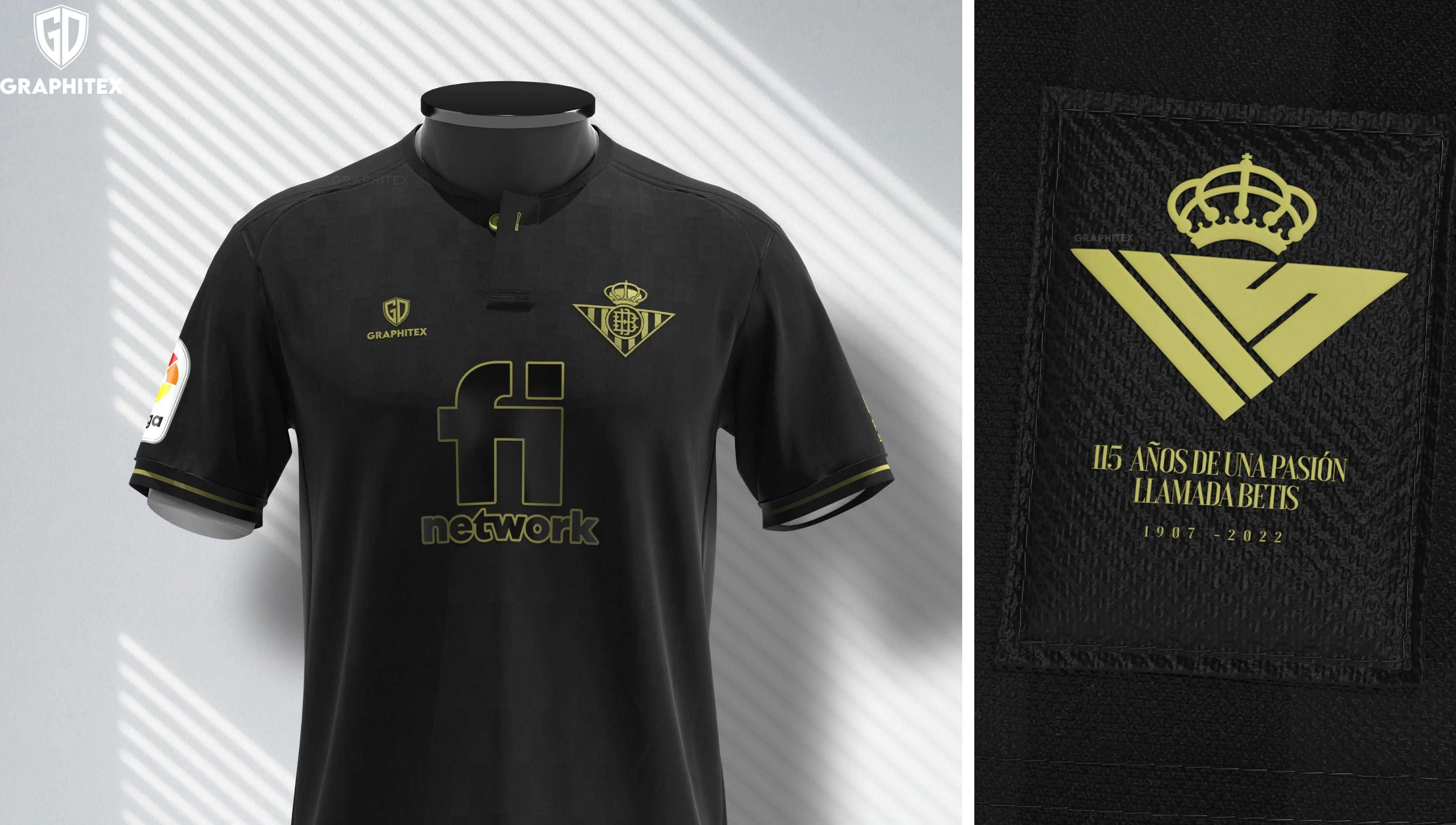  El diseño de la camiseta alternativa del Betis.