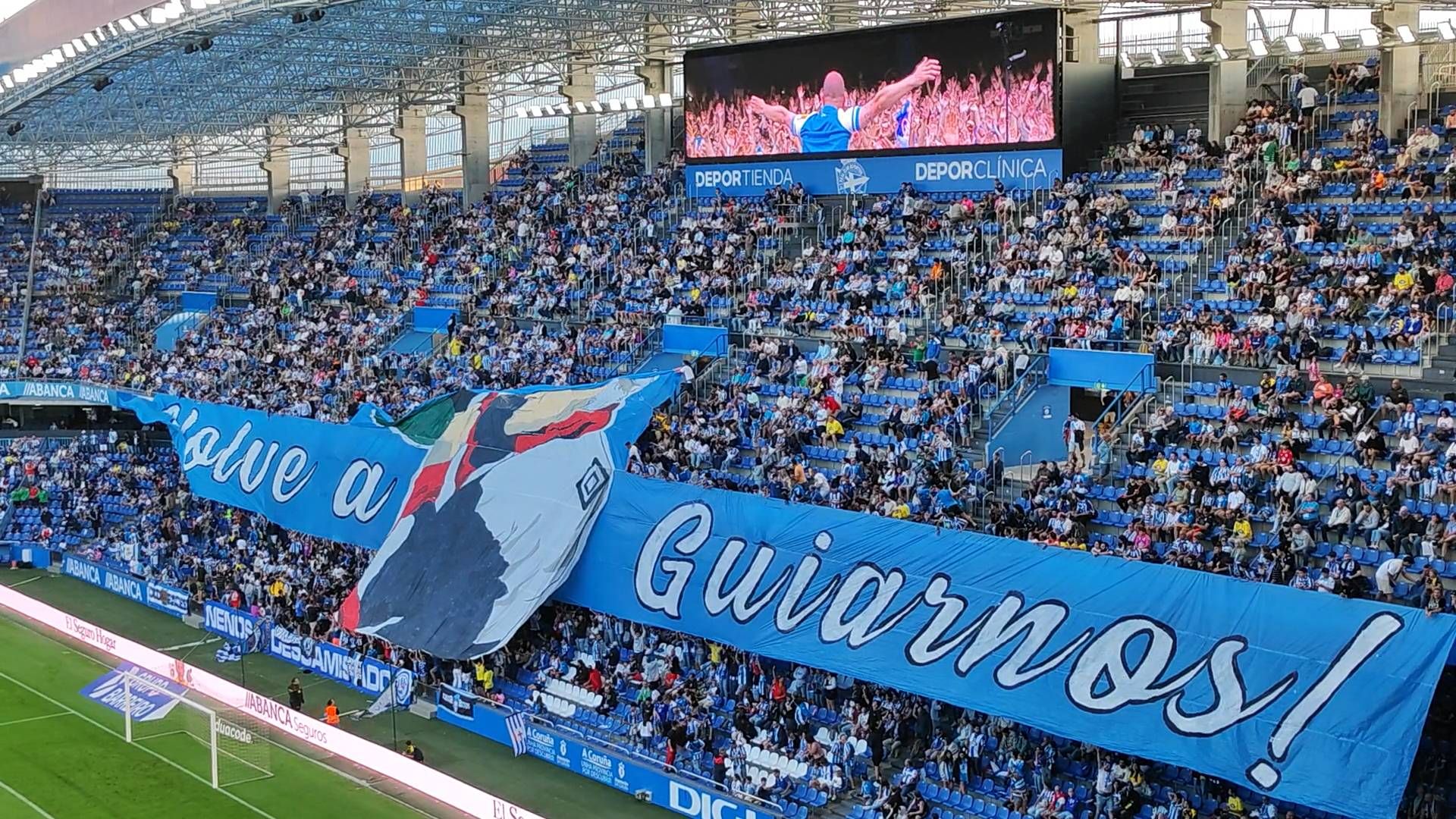  el increíble tifo de Riazor en honor a Arsenio Iglesias