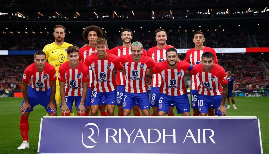  El once del Atlético ante el Cádiz.