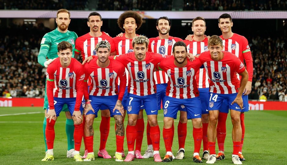 El once del Atlético en el derbi del Bernabéu (Foto: ATM).