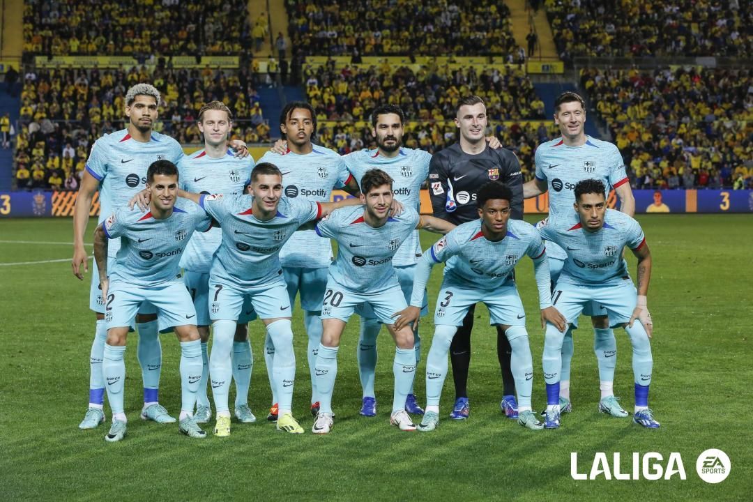 El once del Barcelona ante Las Palmas.