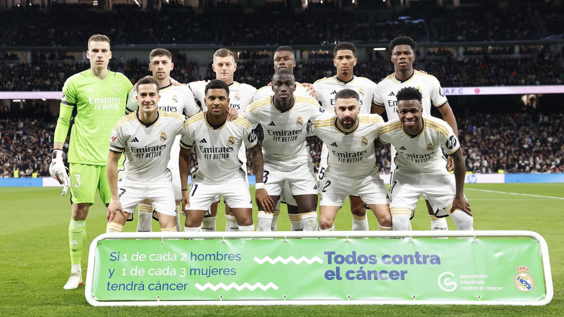 El once del Real Madrid ante el Girona.