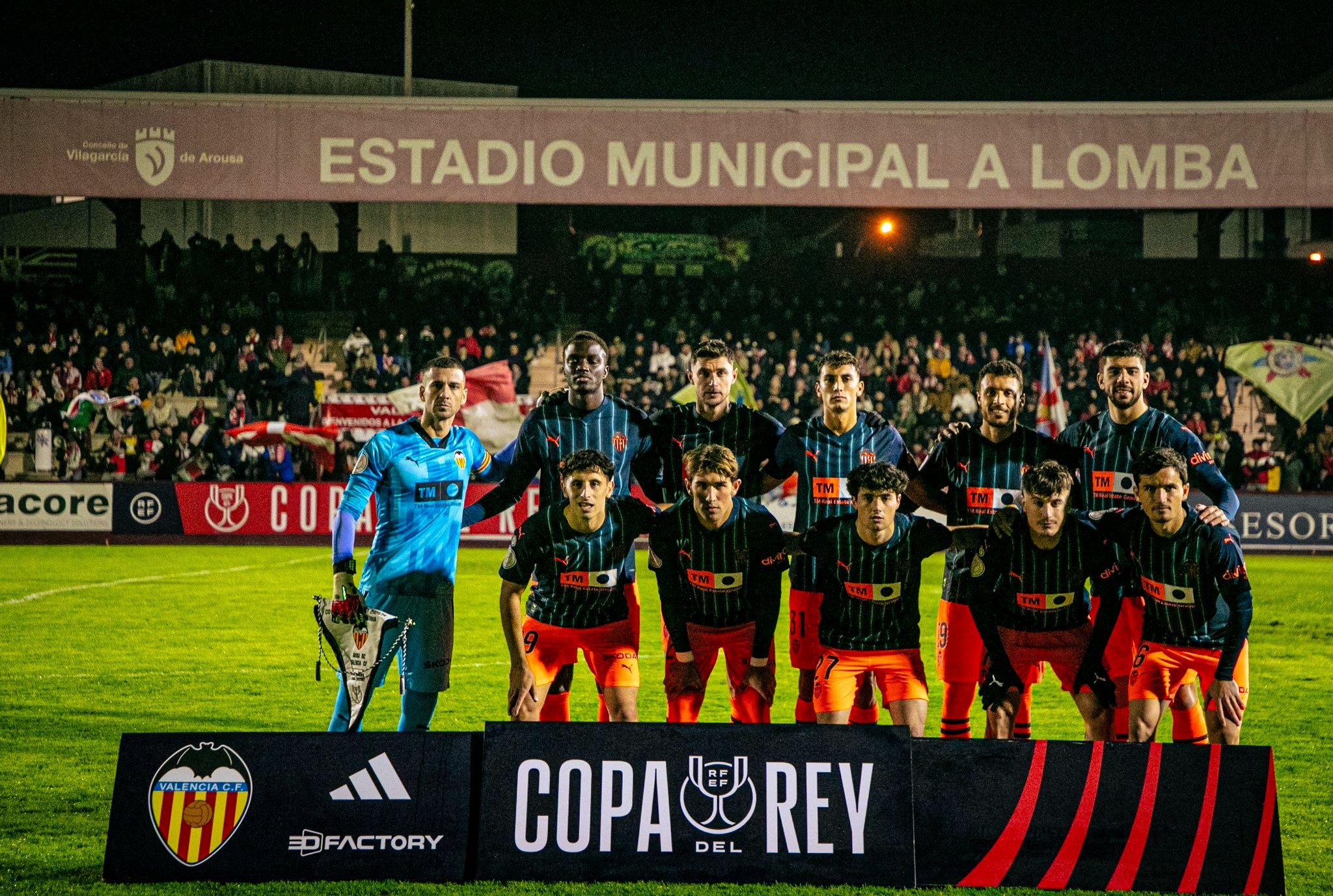  El once titular ante el Arosa SC.