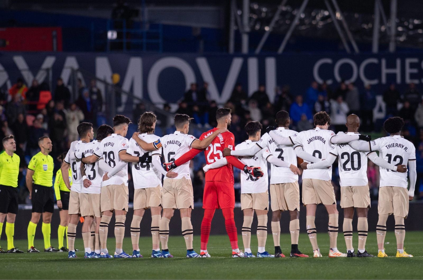  El once titular del Valencia CF ante el Getafe CF.