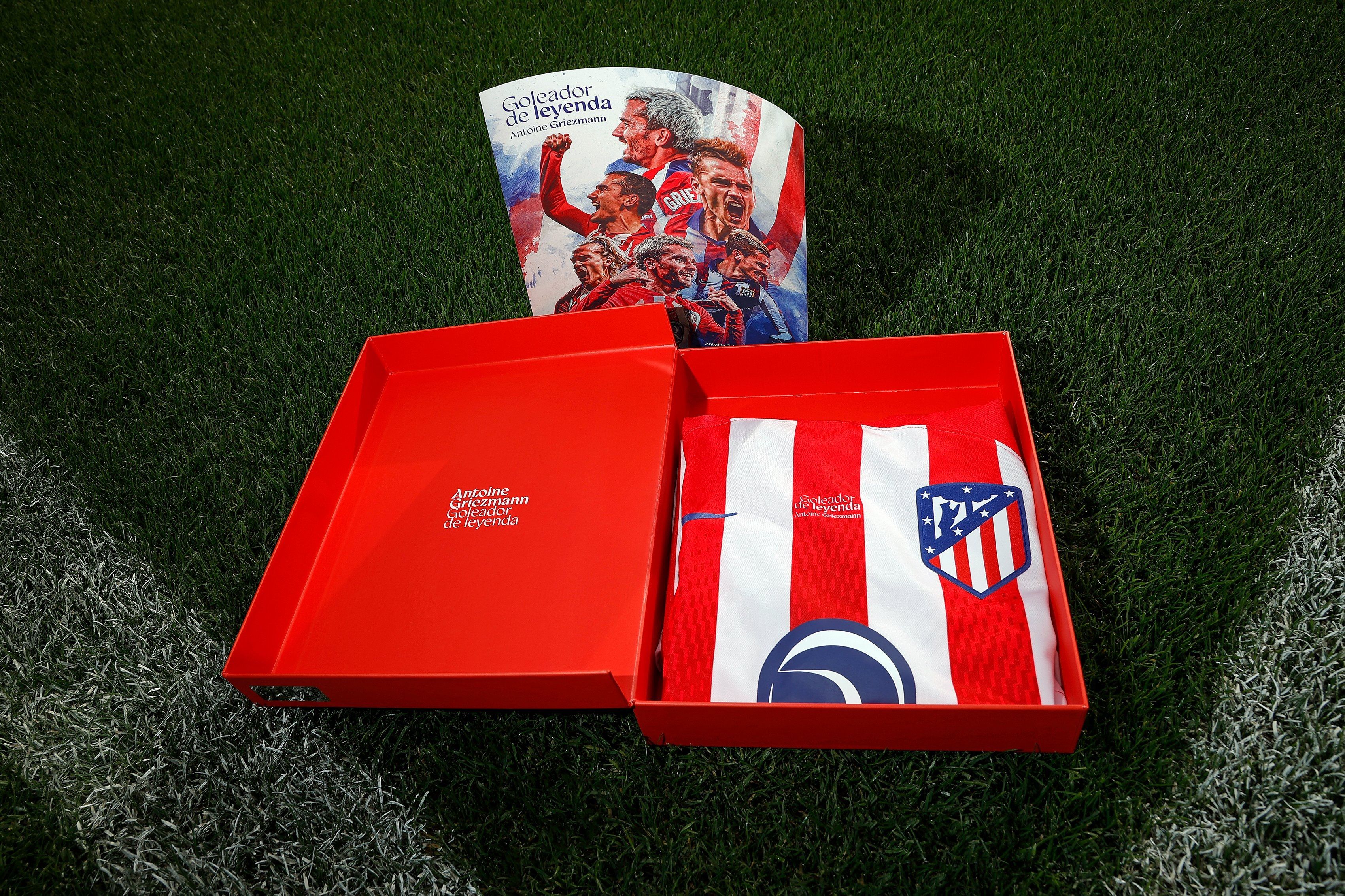 El pack especial del Atlético con la camiseta de Griezmann.