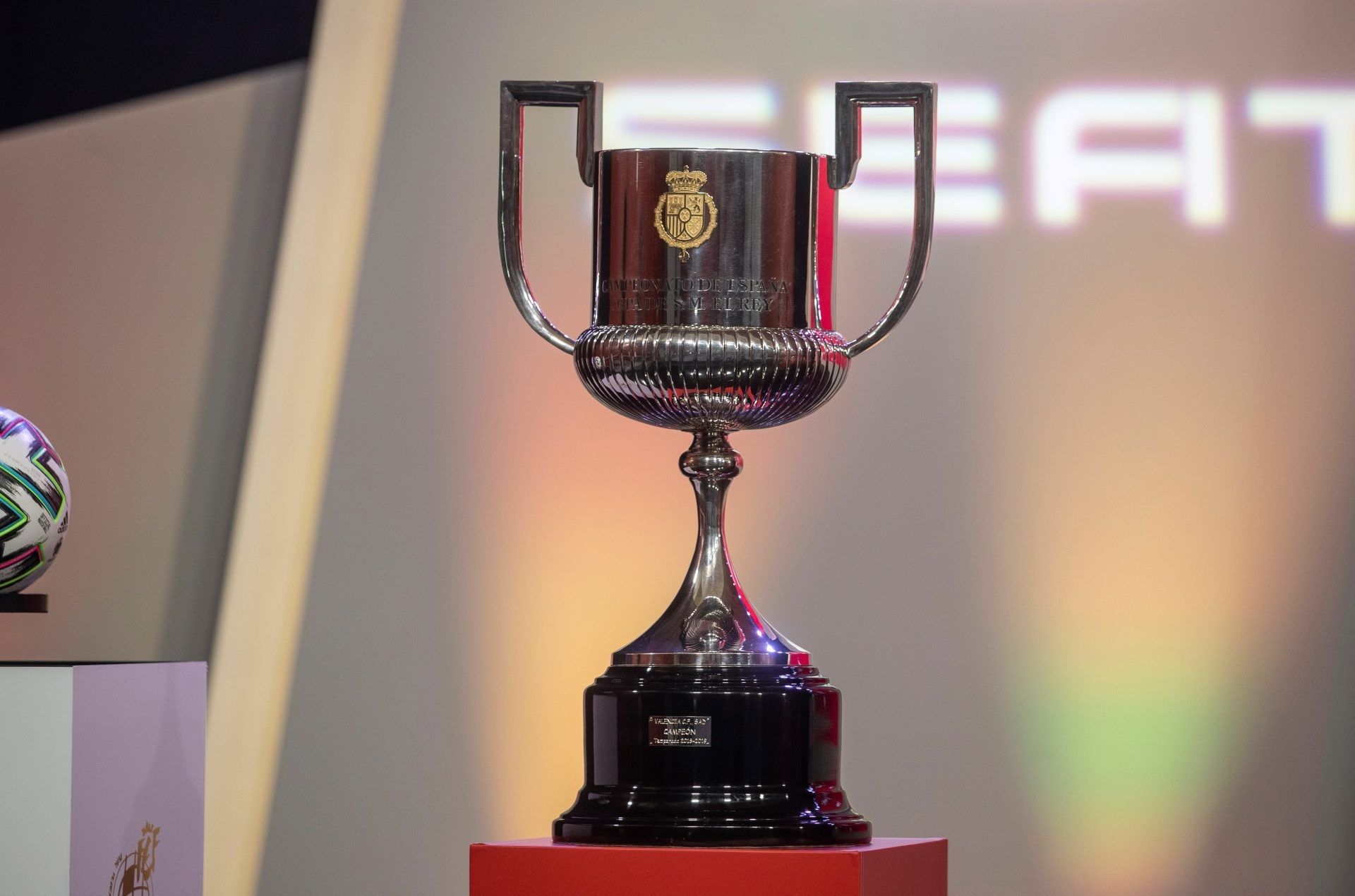  El trofeo de la Copa del Rey, en Las Rozas.