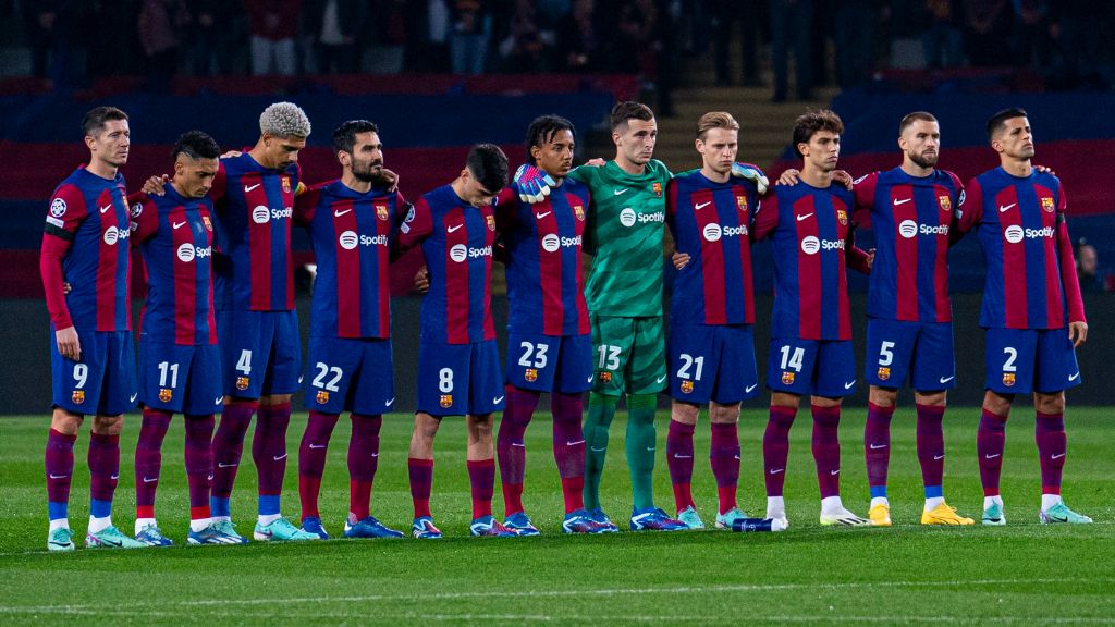El FC Barcelona, antes de enfrentarse al Oporto.