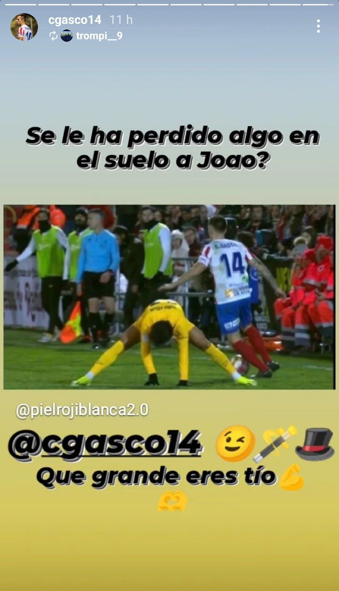  El vacile de Gascó a Joao Félix.