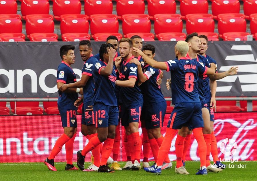  En-Nesyri celebra su gol ante el Athletic.