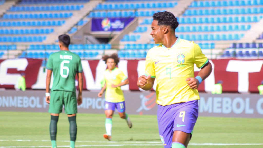  Endrick en un partido con Brasil (Fuente: Cordon Press)