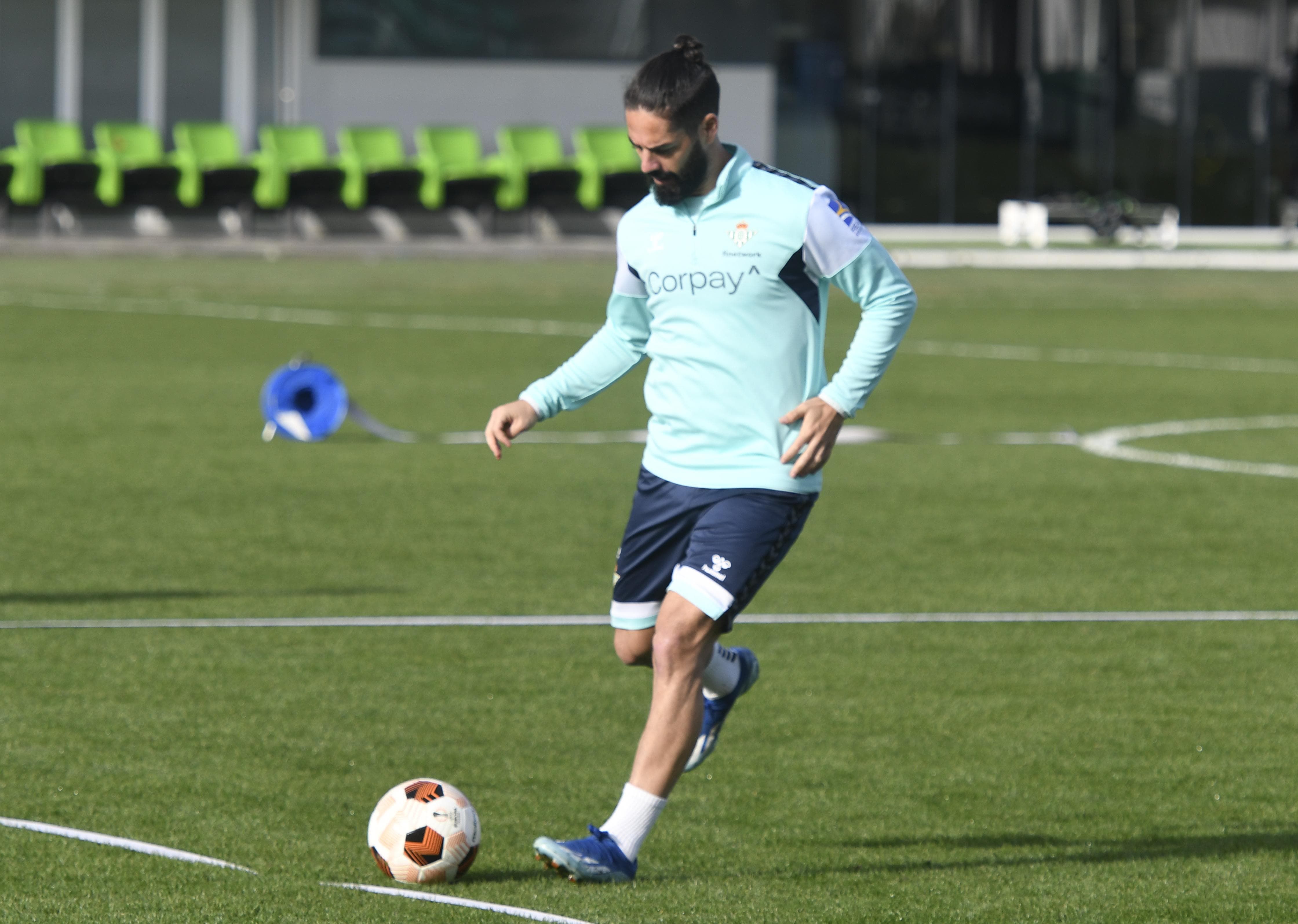 Isco, en un entrenamiento.