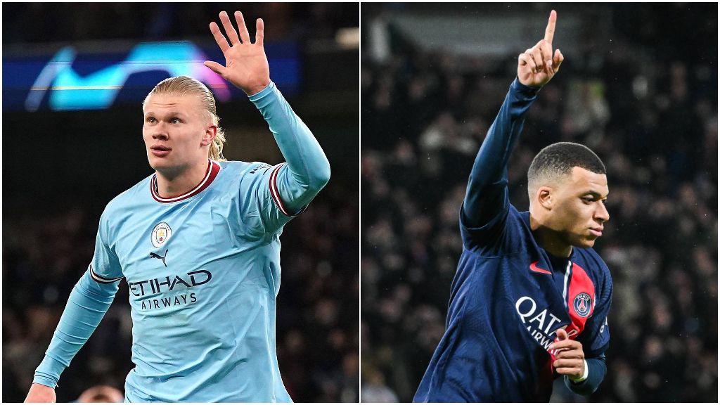  Erling Haaland y Kylian Mbappe. (Fuente: Cordon Press)