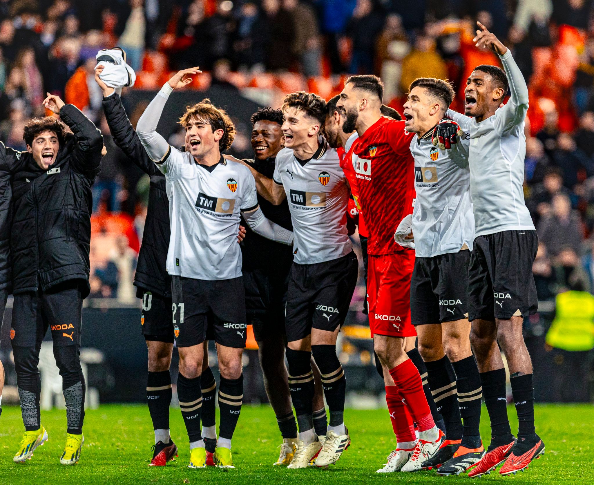 Euforia en el Valencia CF tras la victoria al Athletic Club (Foto: Instagram Mosquera.