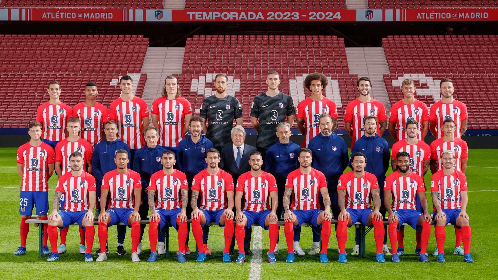  La foto oficial del Atlético de Madrid para la temporada 2023/2024.