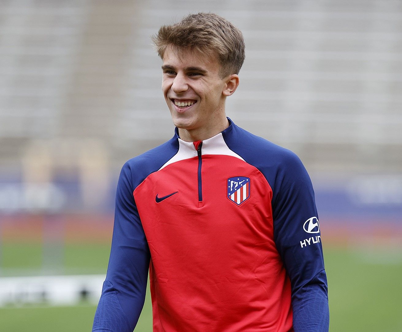  Pablo Barrios, en la pretemporada del Atlético de Madrid.