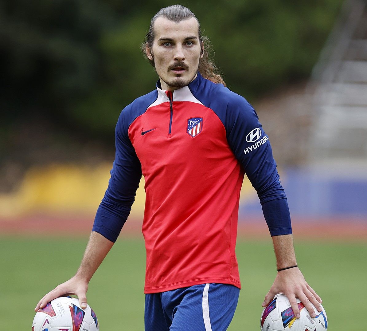  Çaglar Soyuncu, en una sesión del Atlético.