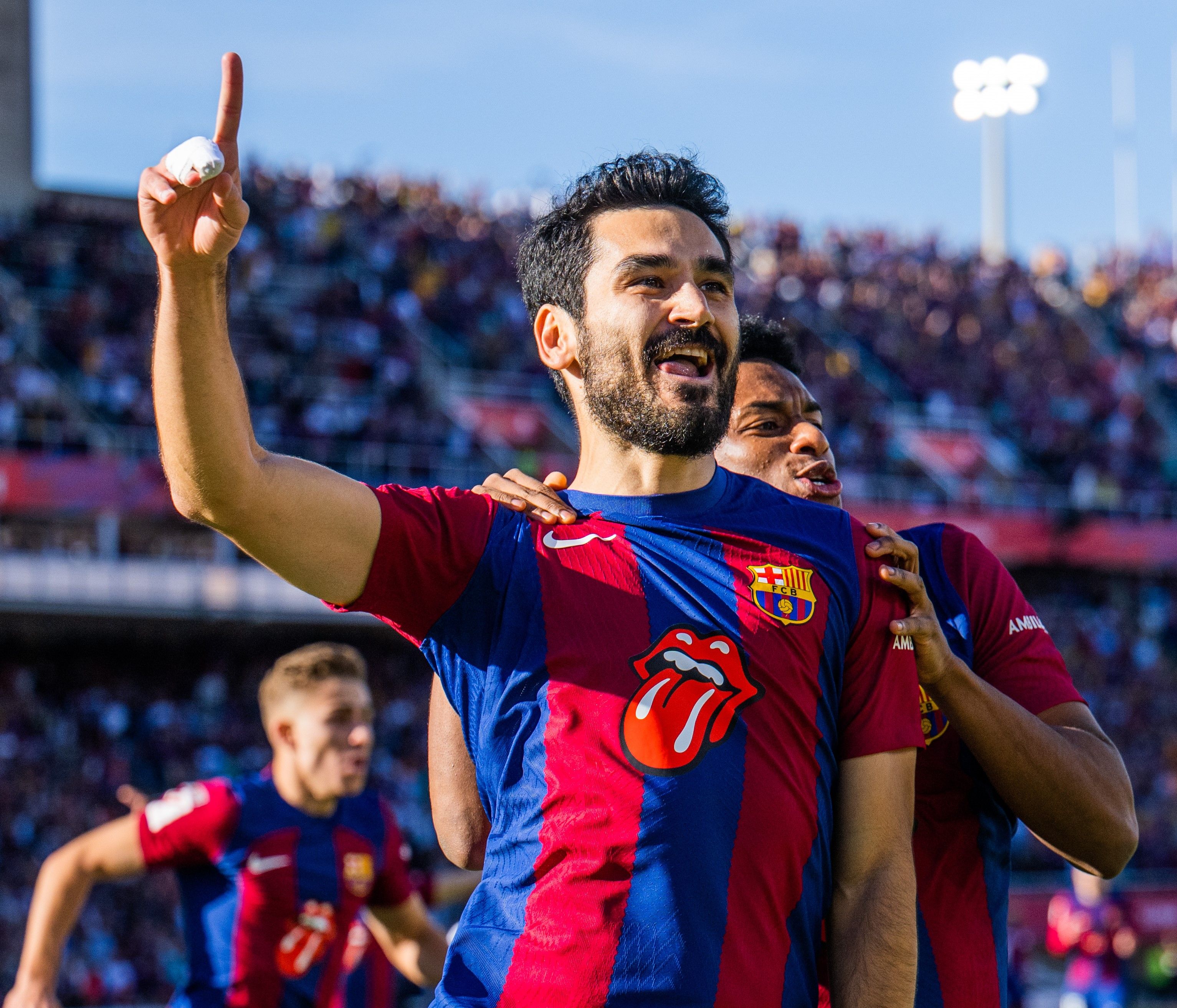  Gündogan celebra su gol en el Clásico.