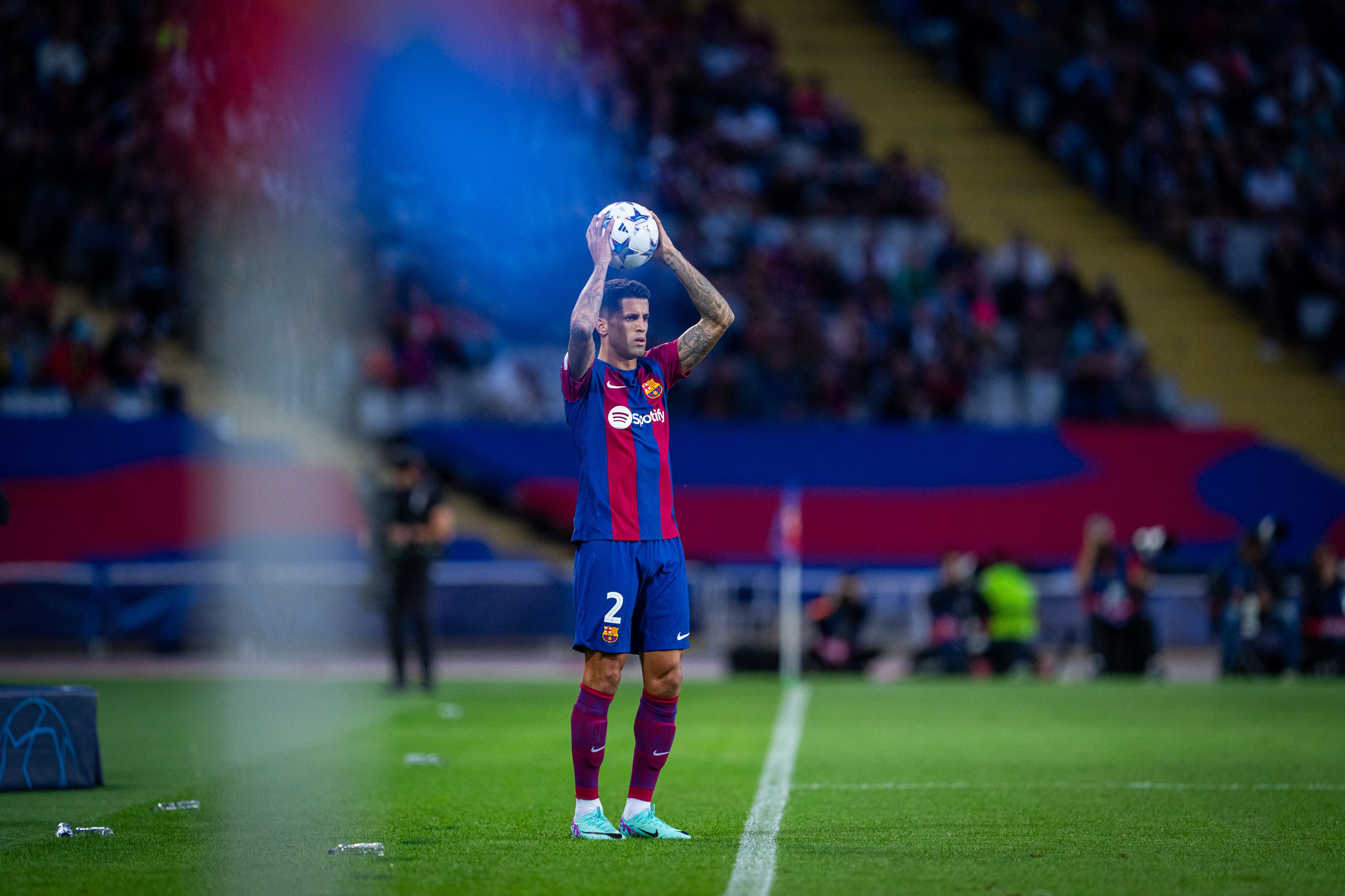Joao Cancelo, en un partido del Barcelona.
