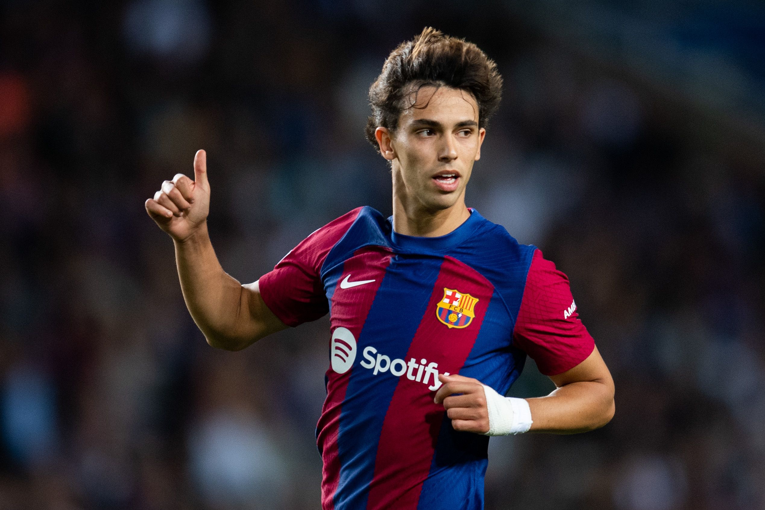 Joao Félix, en un partido del Barcelona.