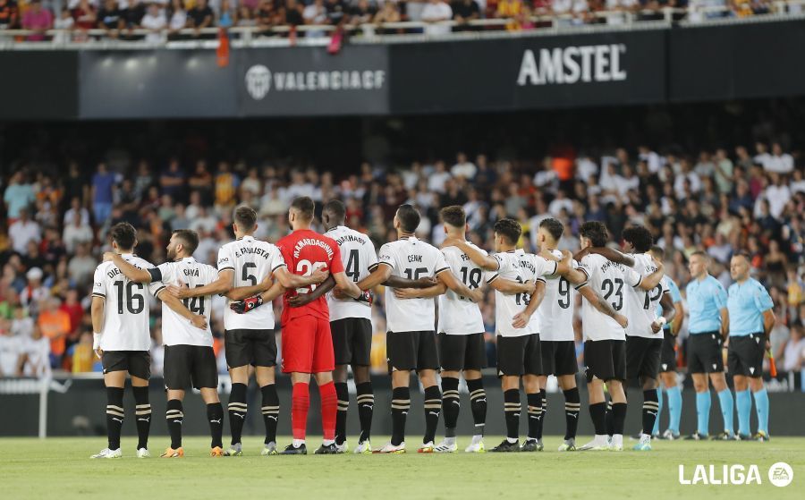 Once ante Las Palmas en Mestalla..