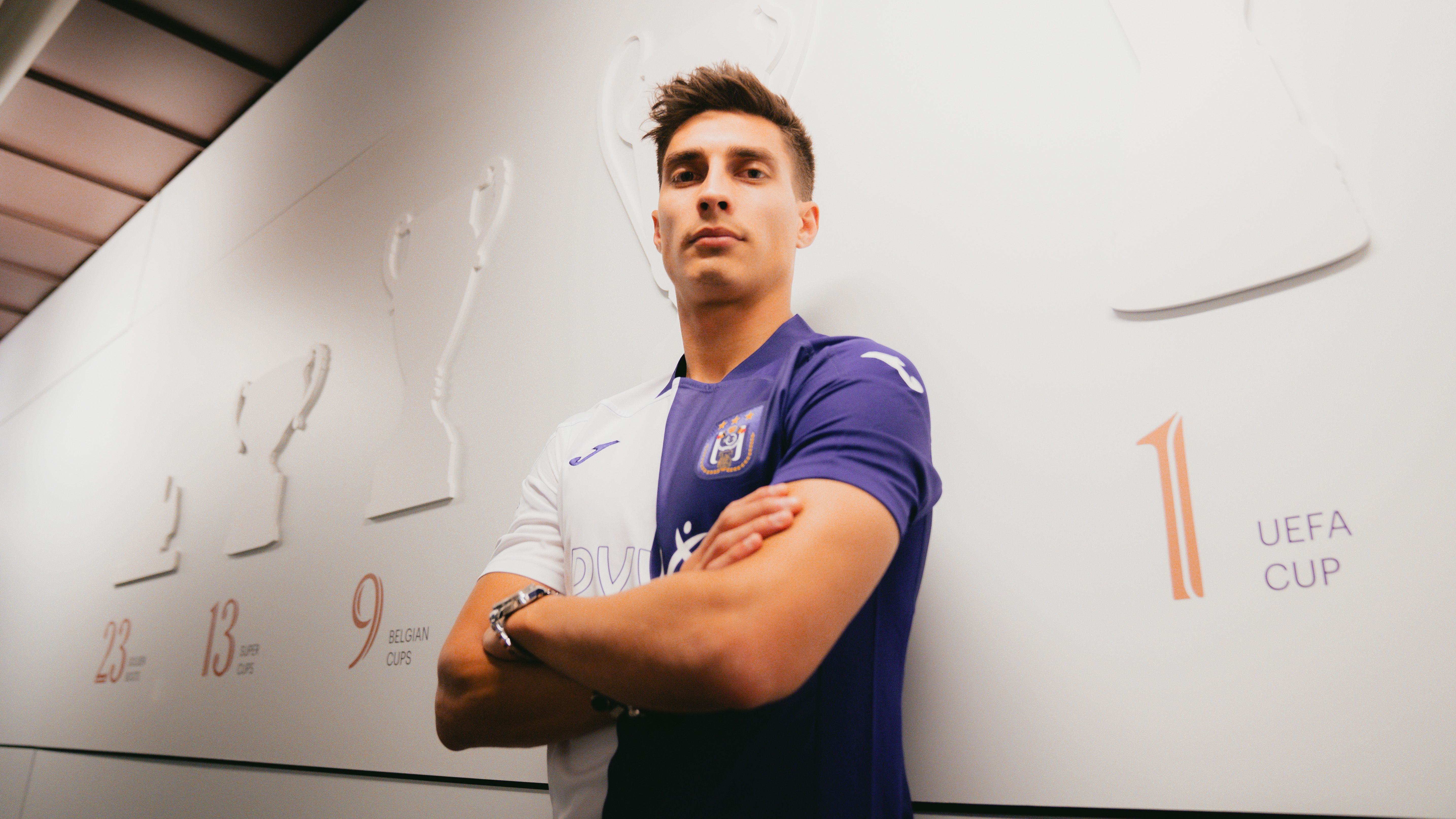 Gattoni, con la camiseta del Anderlecht.