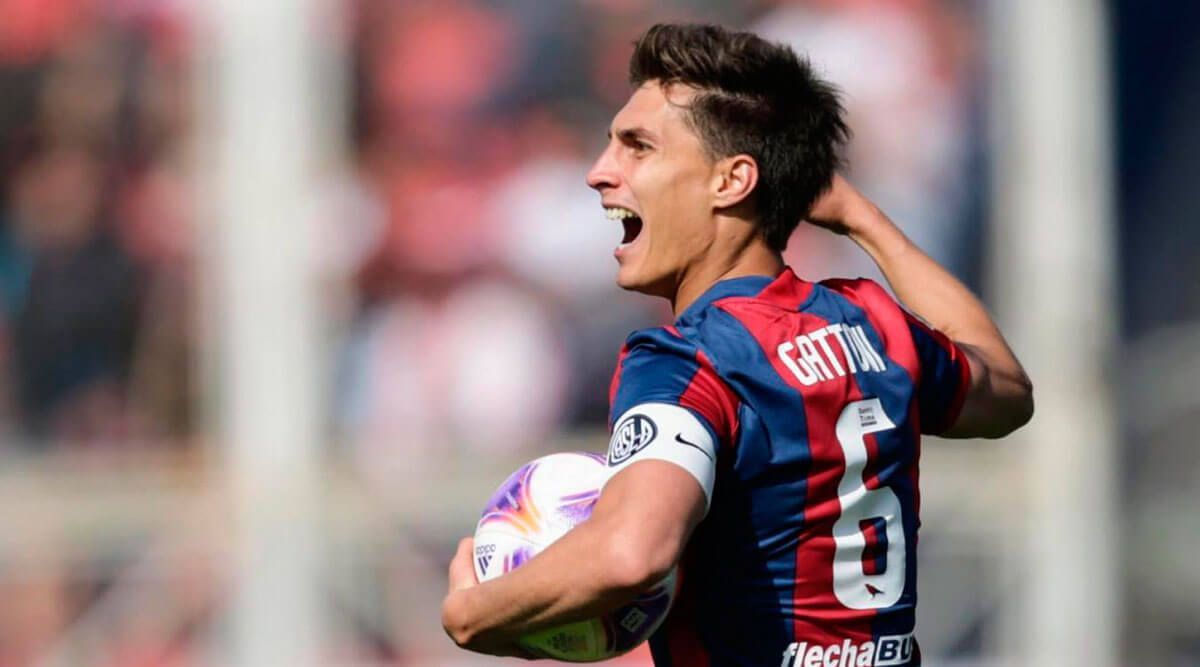 Federico Gattoni, jugando con San Lorenzo de Almagro.