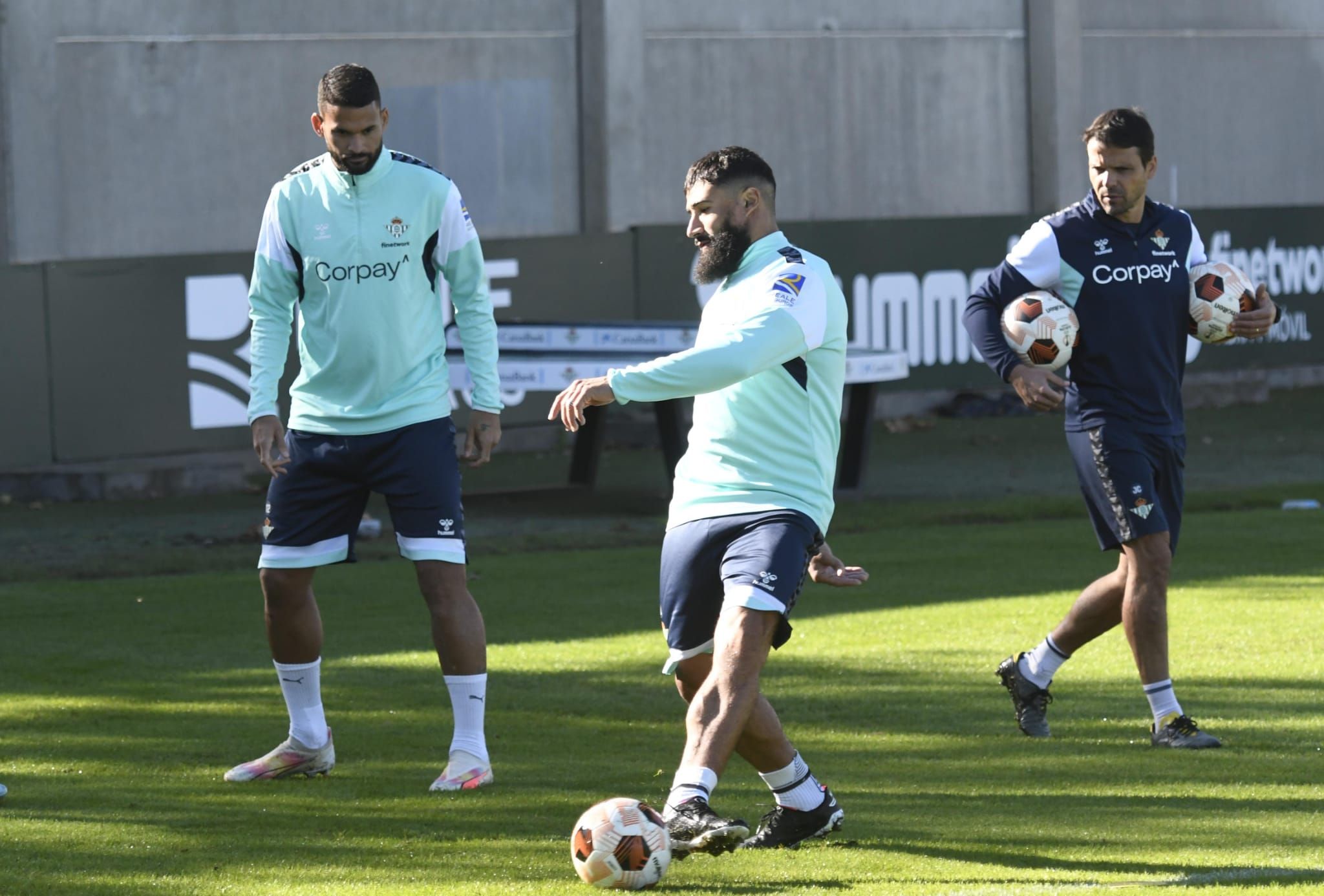  Nabil Fekir en un entrenamiento del Real Betis.