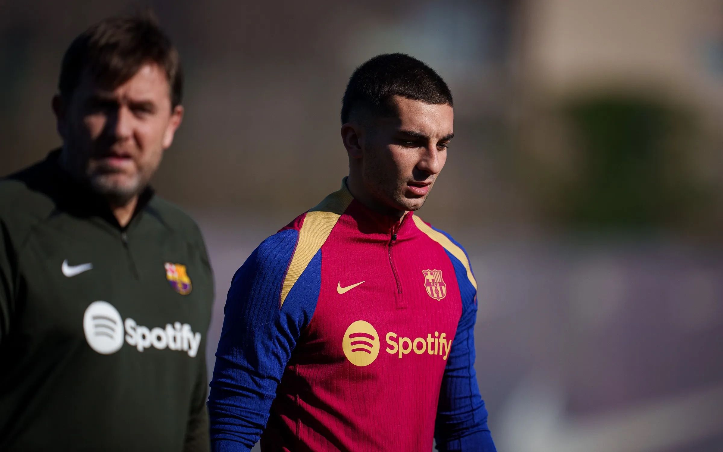 Ferran Torres, en una sesión del Barcelona (Foto: FCB).