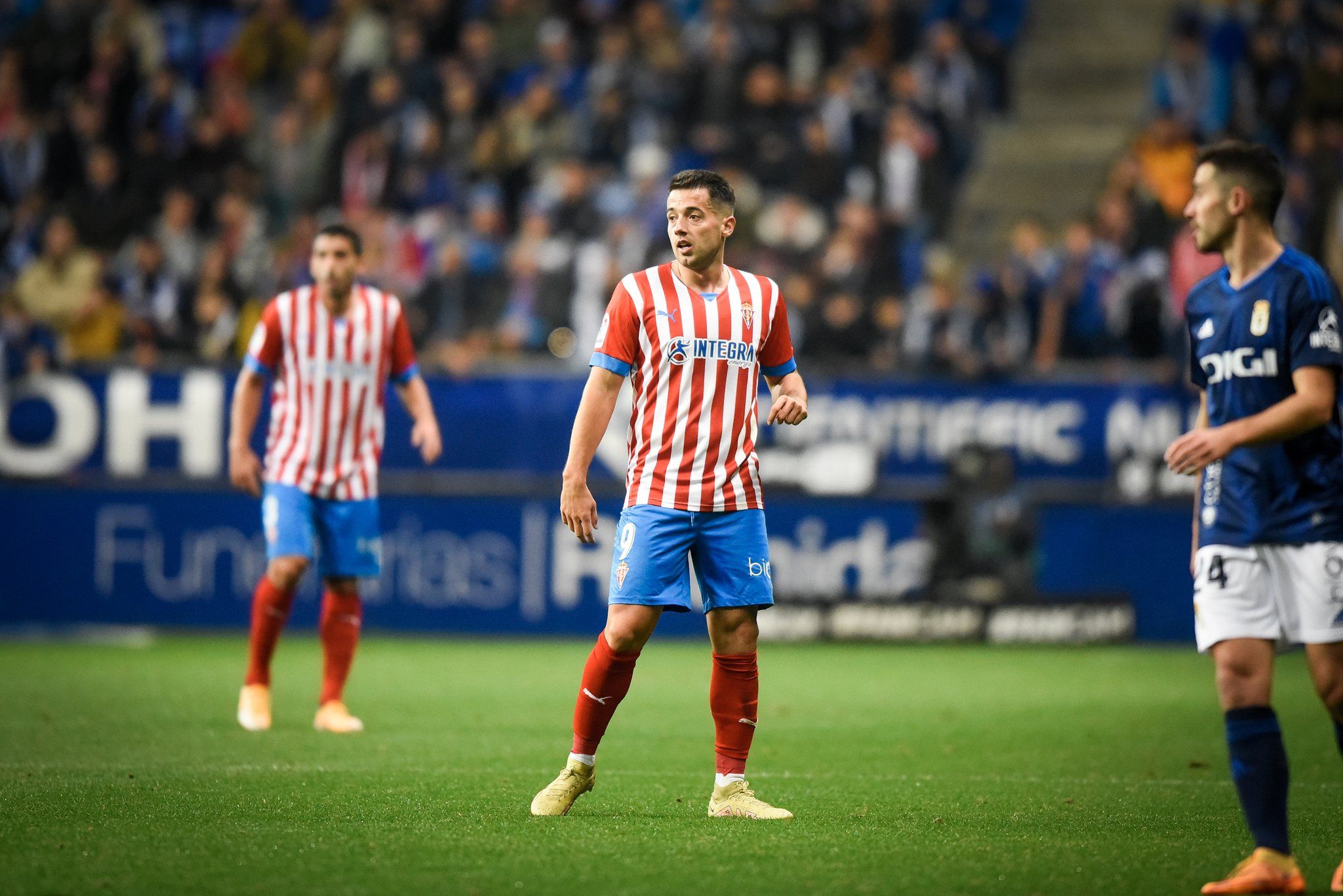 Jony, en el derbi ante el Oviedo.