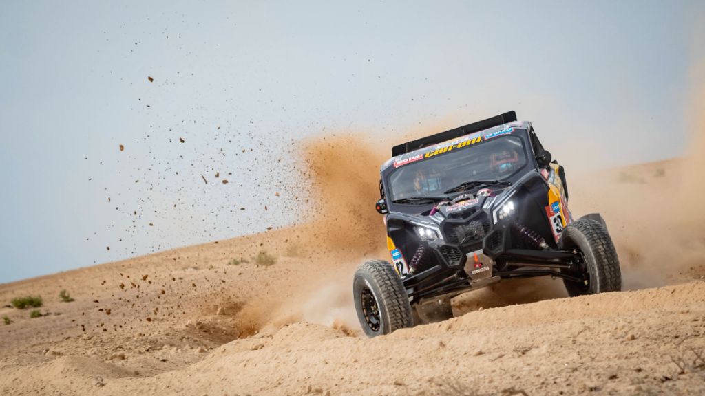 Cristina Gutiérrez, en el Dakar 2023.