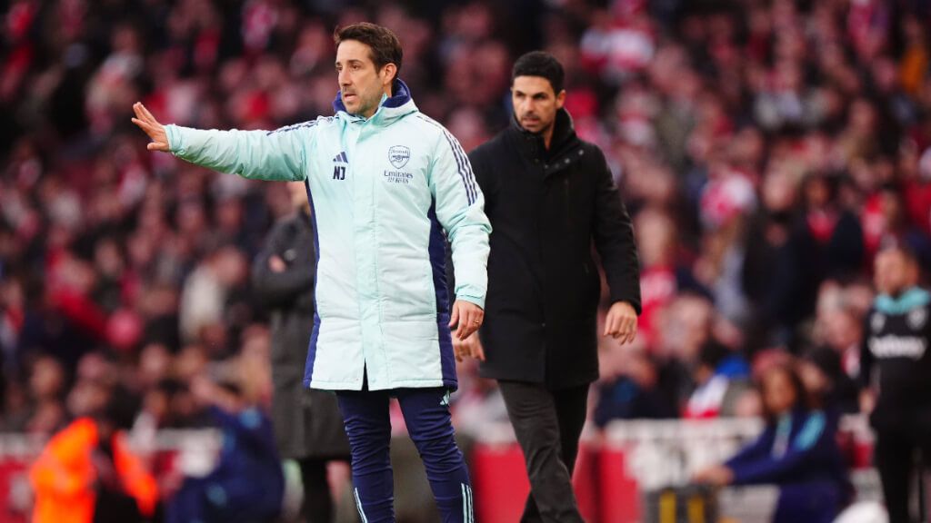  Nicolas Jover, el genio de las jugadas ensayadas en el Arsenal de Mikel Arteta (Cordon Press).