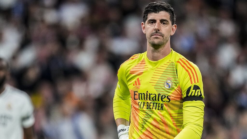 Thibaut Courtois, en el partido ante el Arsenal en Champions