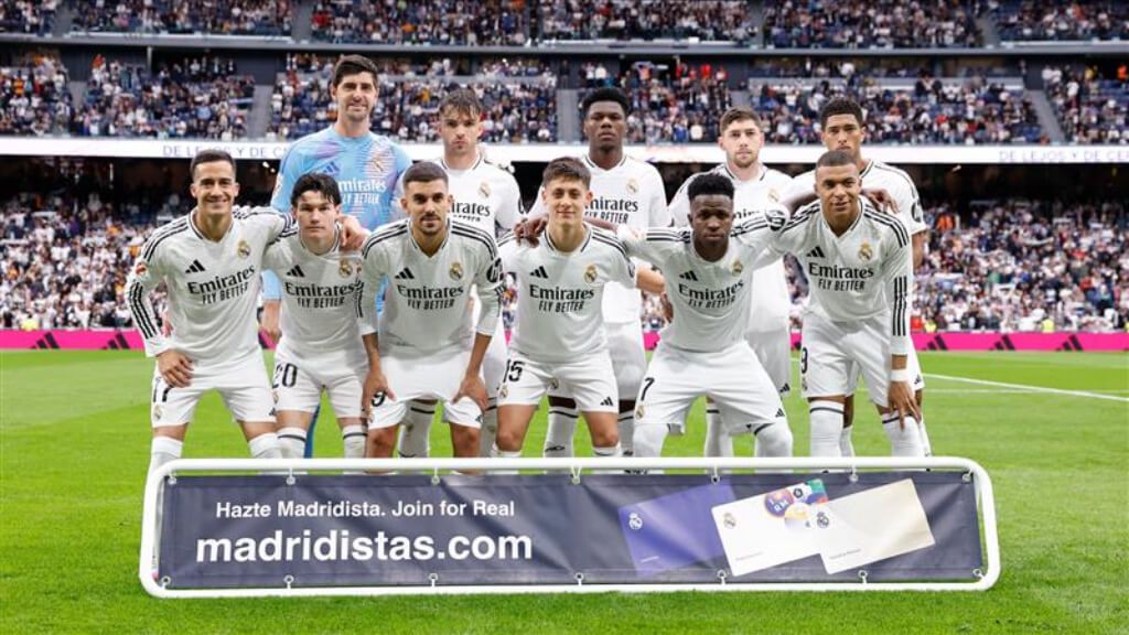  El once del Real Madrid ante el Celta de Vigo (foto: RMAD Twitter).