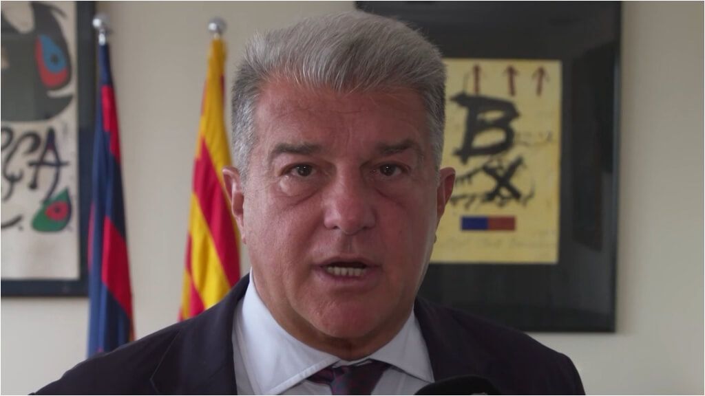 Joan Laporta señaló al arbitraje como responsable de la eliminación culé (captura: FCB One).