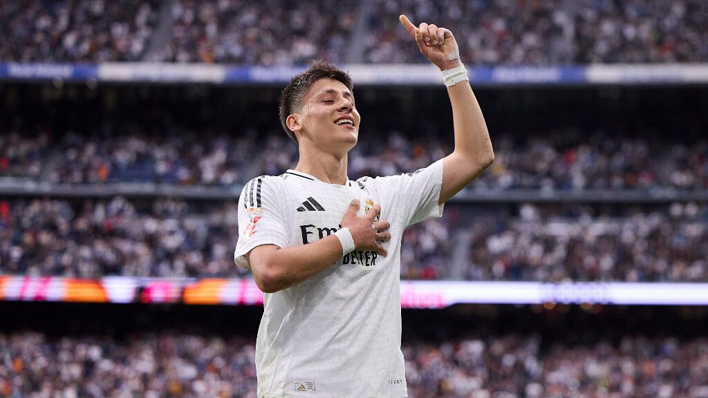  Arda Güler celebra su gol en el Real MAdrid-Celta de Vigo (foto: Cordon Press).