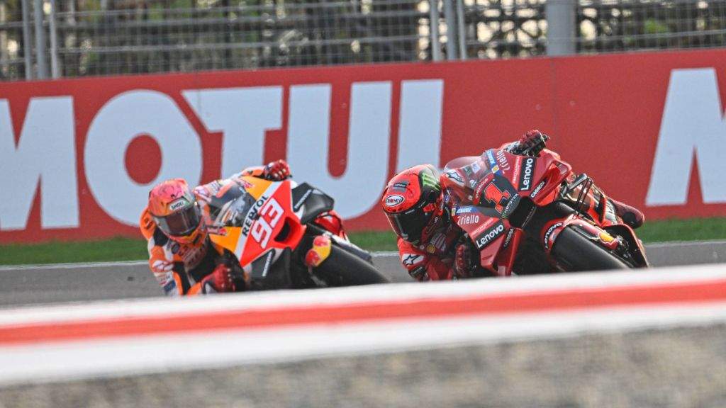  Marc Márquez y Pecco Bagnaia, en el GP de Japón (Cordon Press).