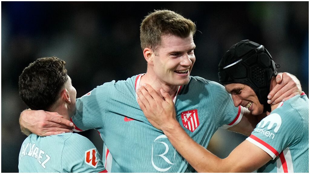  El gol de Alexander Sorloth que dio la victoria al Atleti en Montjuic. (Fuente: EFE)