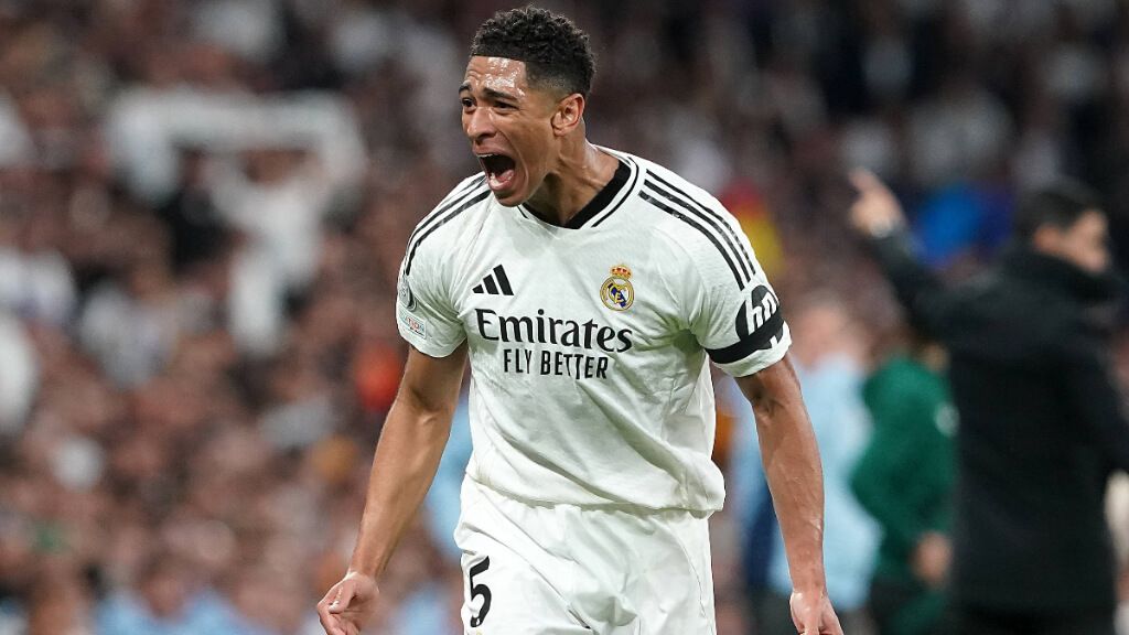 Jude Bellingham mostró su impotencia durante el Real Madrid-Arsenal (foto: Cordon Press).