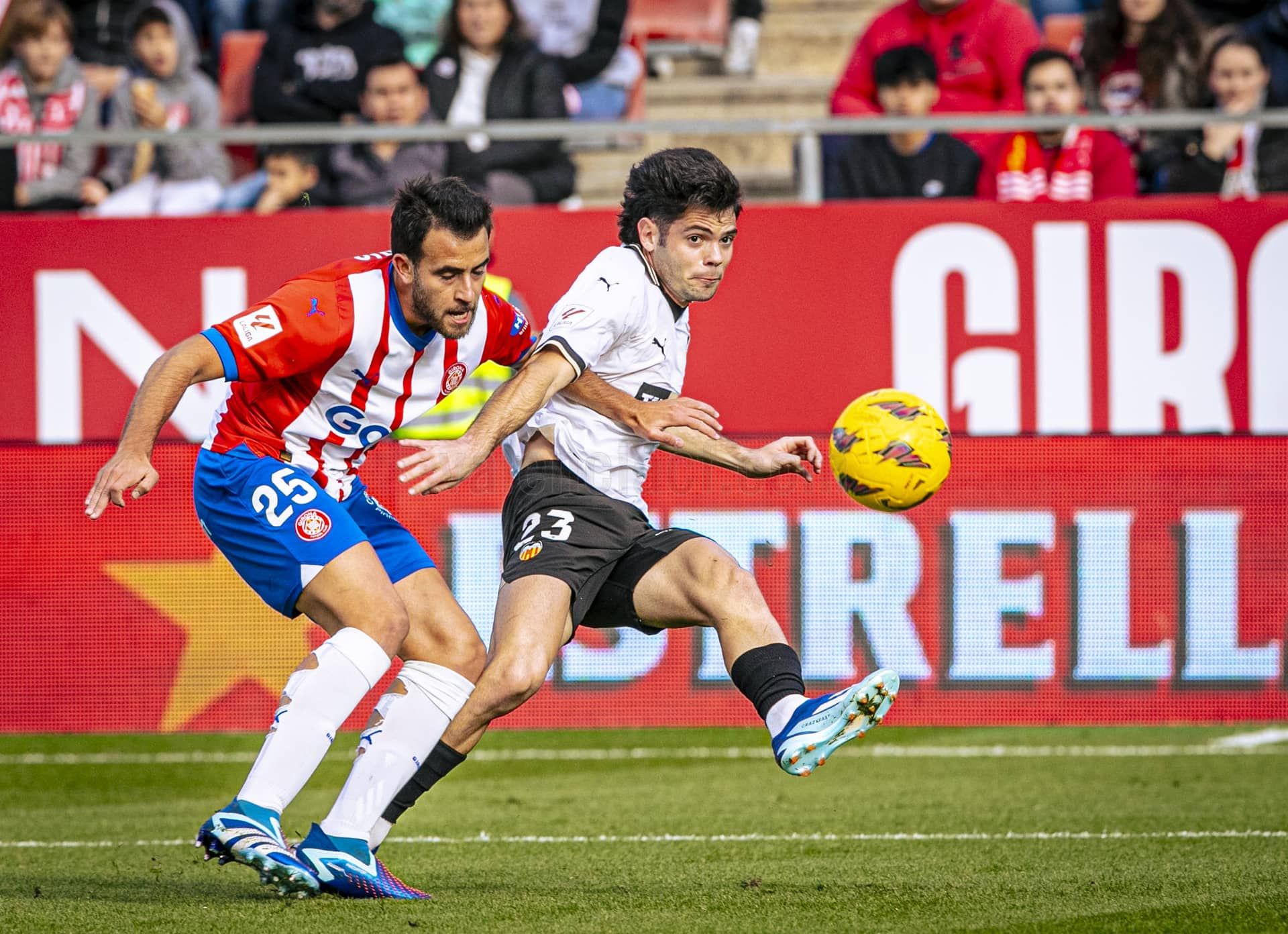  Fran Pérez, en el Girona - Valencia CF.