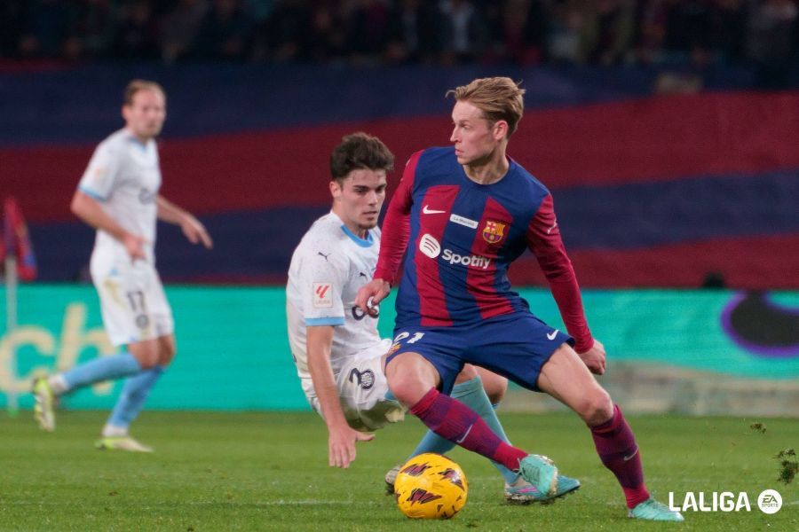  Frenkie De Jong, durante el Barcelona-Girona..