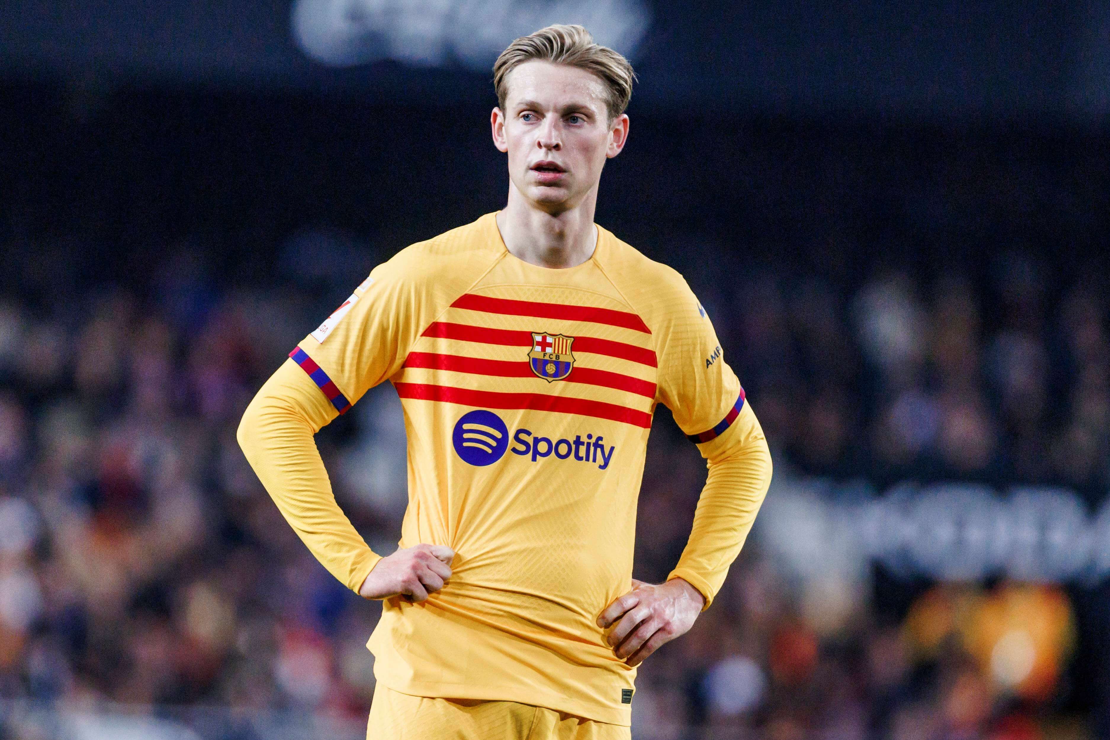  Frenkie de Jong, en un partido del Barcelona.