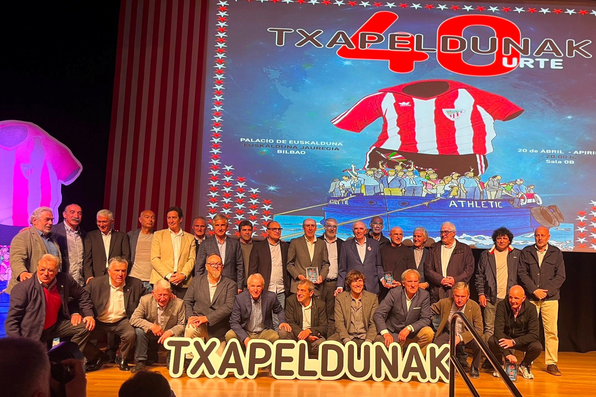  La Gala Txapeldunak del Athletic campeón de los 80.