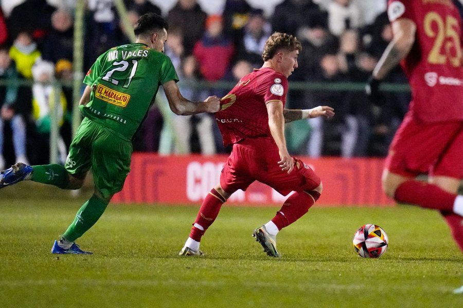  Darío Benavides, en el Astorga-Sevilla FC.