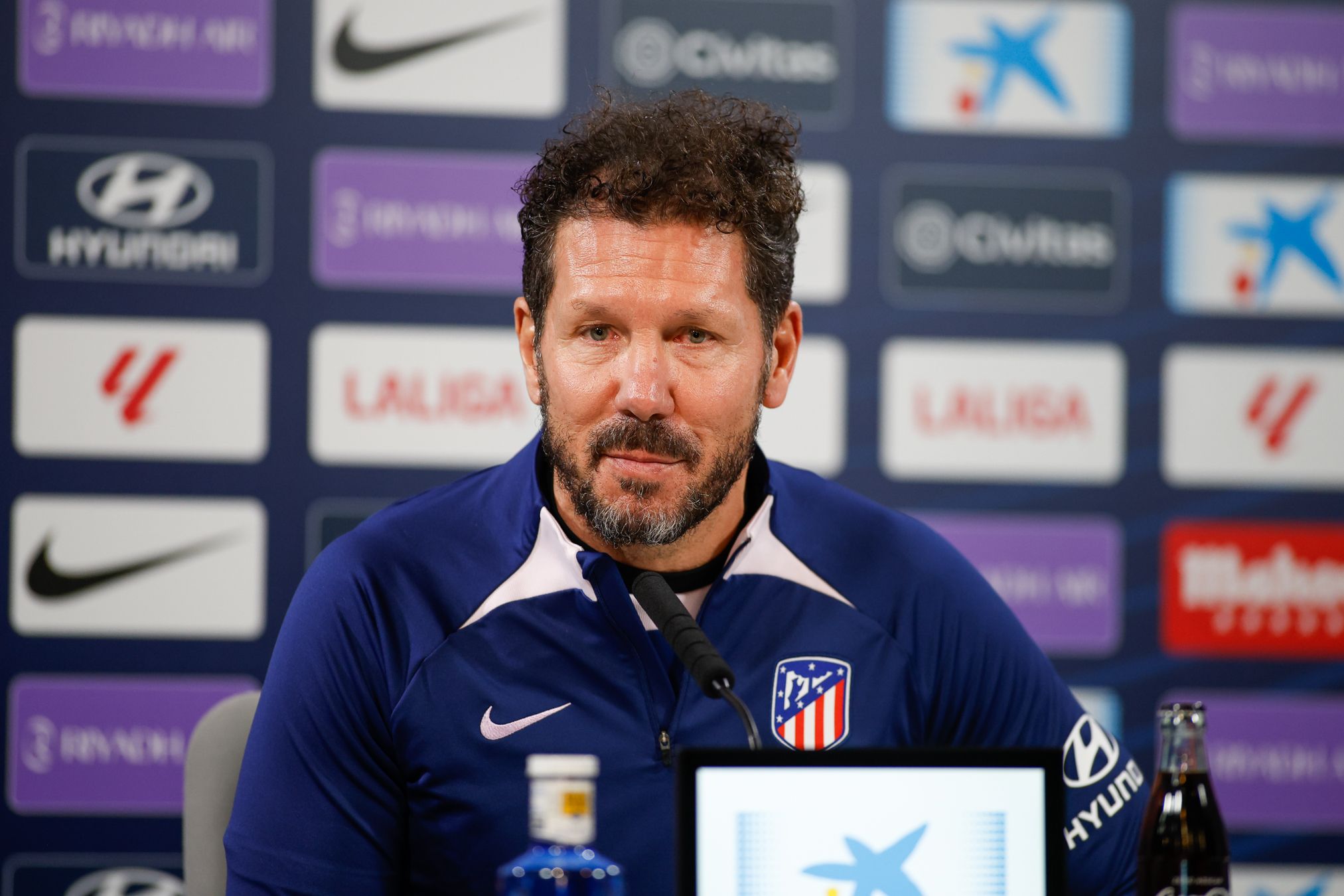 Diego Pablo Simeone, en sala de prensa.