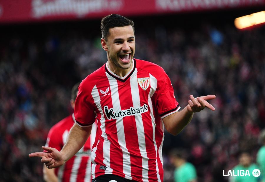 Gorka Guruzeta, marcaba ante el Atlético de Simeone en San Mamés su octavo gol en esta liga con el Athletic Club.