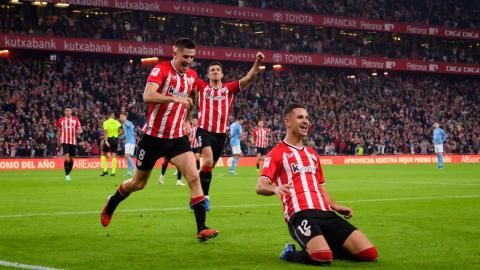  Doblete de Gorka Guruzeta ante el Celta en San Mamés.